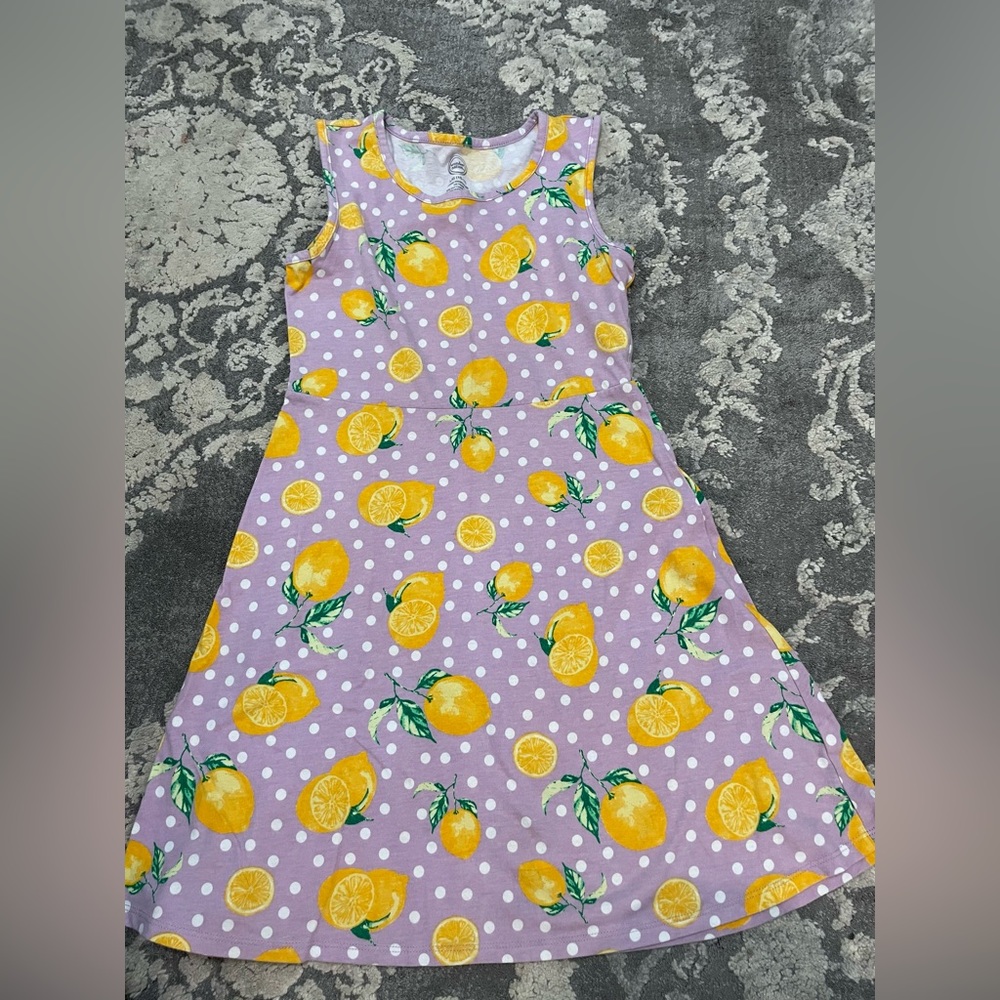 Girl’s Super Cute Lemony Dress, Size 10-12 by Wonder Nation